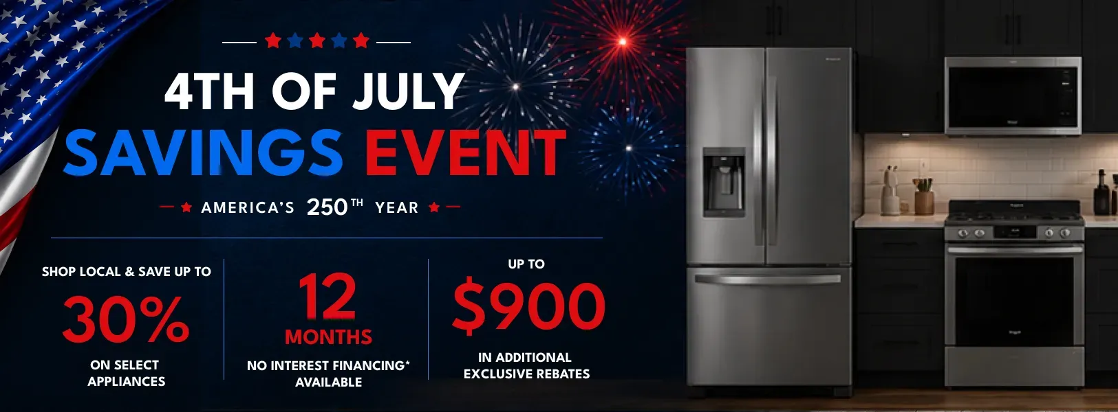 4th of July Savings Event